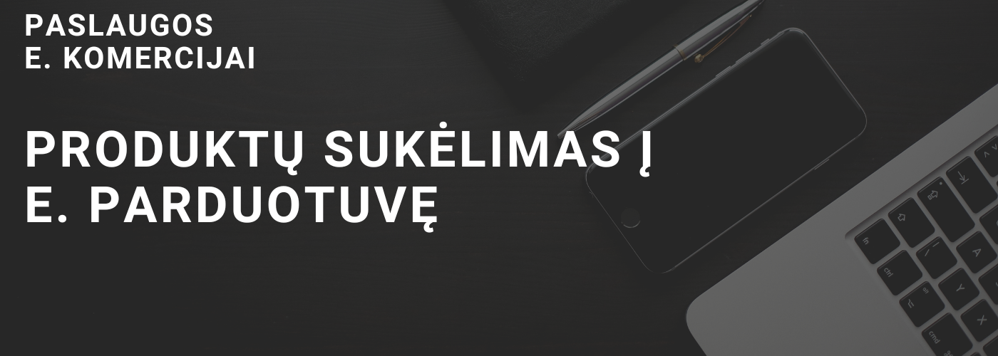Produktų sukėlimo į e. parduotuvę paslaugos